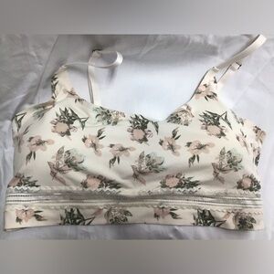 2 Lucky Brand Light Pink Floral and Green Bralettes